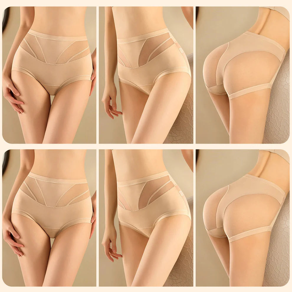 🌸Buy 3 Get 3 Free🌸-4-in-1 🔥High-Waist Breathable Shaping Panties