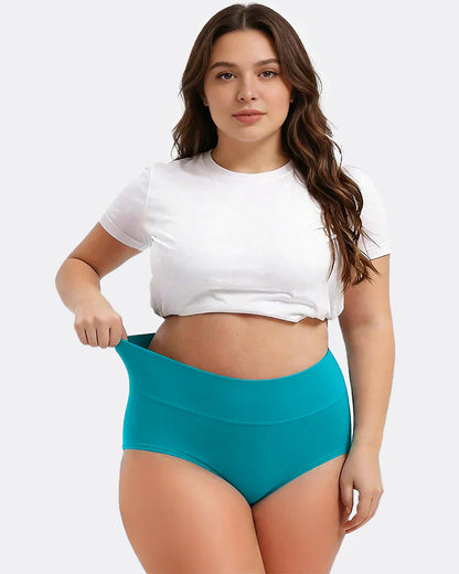 【⏰BUY 1 GET1 FREE⏰】Women's Plus Size Cotton High Waisted Briefs