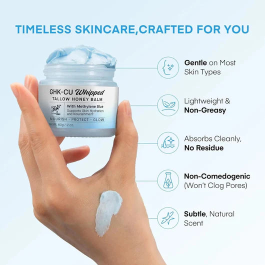 🏆Limited time offer⚡GHK-CU Whipped Tallow Honey Balm with Methylene Blue