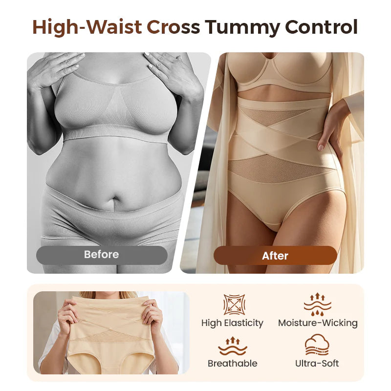 🔥Buy 1 Get 1 Free🔥 2026 Plus Size High-Waisted Tummy Control Underwear
