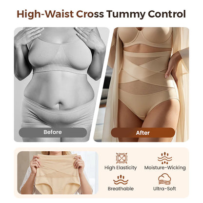 🔥Buy 1 Get 1 Free🔥 2026 Plus Size High-Waisted Tummy Control Underwear