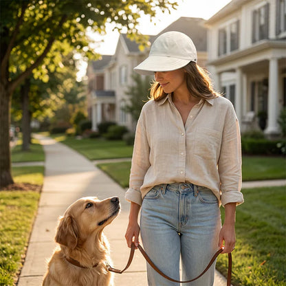 ⏳LAST DAY SALE🎁✨Women’s UPF 50+ Elegant Foldable Sun Hat – Wide-Brim Cotton Bucket Hat with Neck Flap & Adjustable Strap 🌞