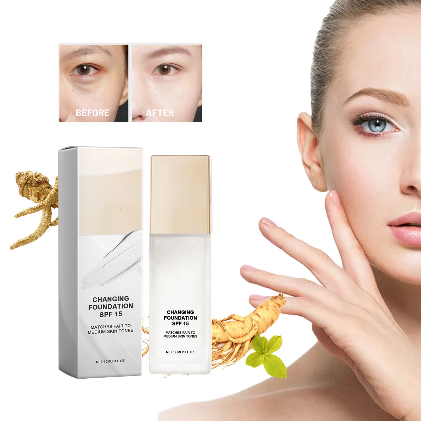 IDEAL FOR MATURE SKIN-Changing Foundation